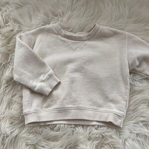 Zara Cream V-Neck Pullover